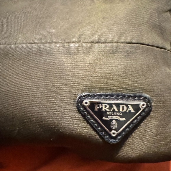Prada Green Nylon Toiletry Bag with Logo - Picture 2 of 12